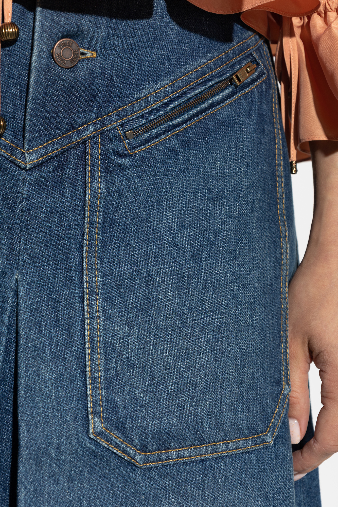 スカート Chloe FW25 Denim skirt (CH25ADJ01251 427) Blue Denim skirt Chloé - Vitkac AS